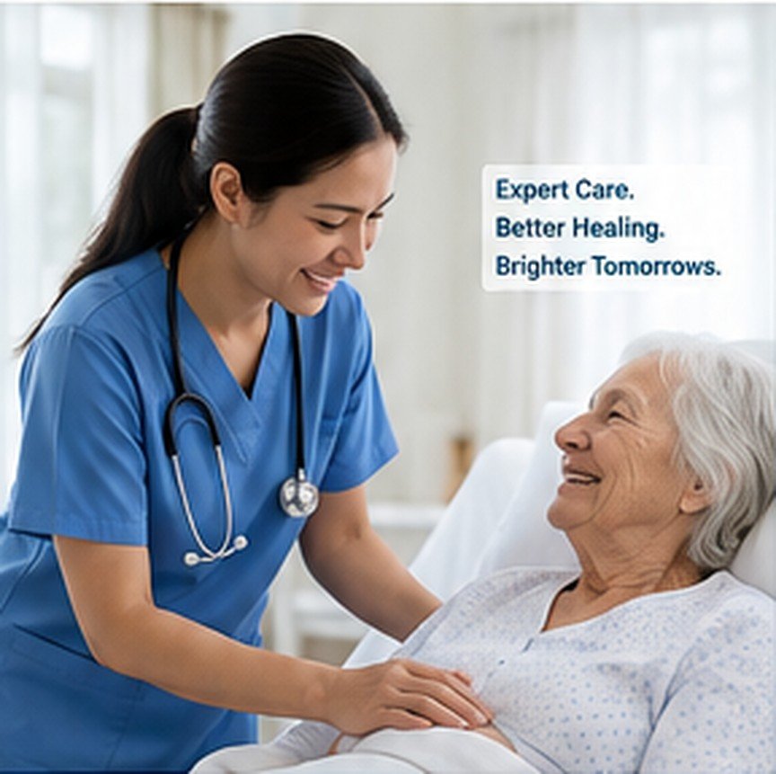Nurse Practitioner providing bedside care to an older adult